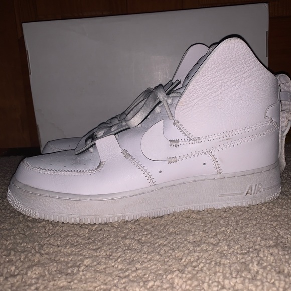 Nike PSNY x Air Force 1 High Triple White 2018 - Picture 2 of 8
